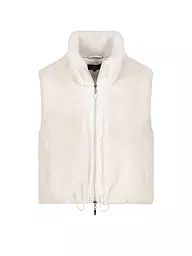 MONARI | Gilet aspect fourrure | Crème