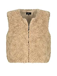 MONARI | Gilet aspect fourrure | Camel