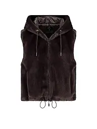 MONARI | Gilet aspect fourrure | Marron