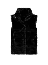 MONARI | Gilet en fausse fourrure | Noir