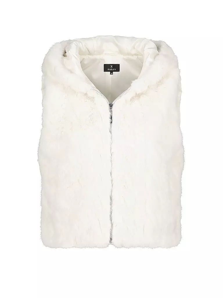 MONARI | Gilet aspect fourrure | creme