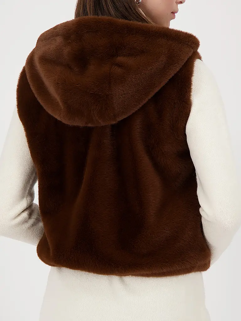 MONARI | Gilet aspect fourrure | 