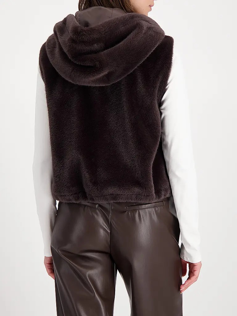 MONARI | Gilet aspect fourrure | 