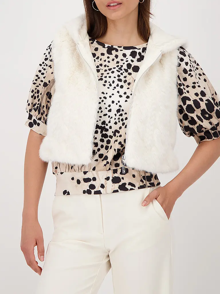 MONARI | Gilet aspect fourrure | 