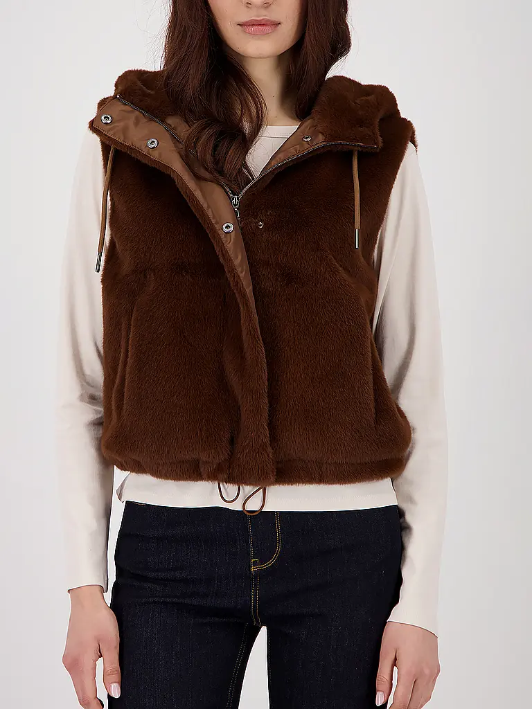 MONARI | Gilet aspect fourrure | 