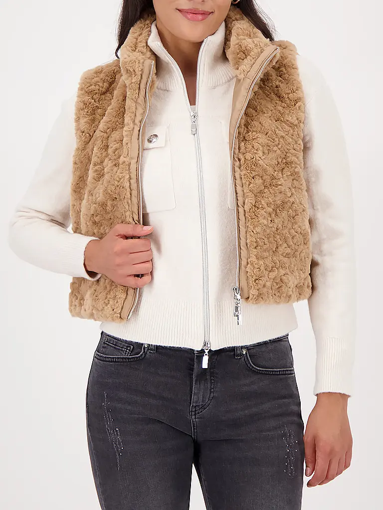 MONARI | Gilet aspect fourrure | 