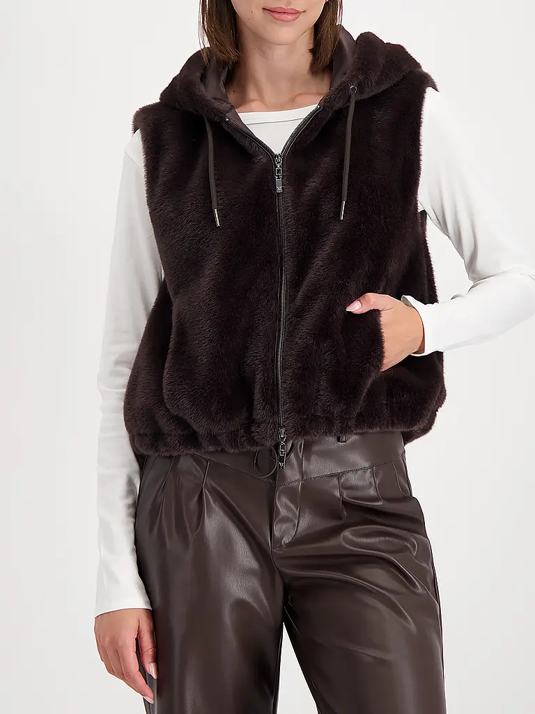 MONARI | Gilet aspect fourrure | 