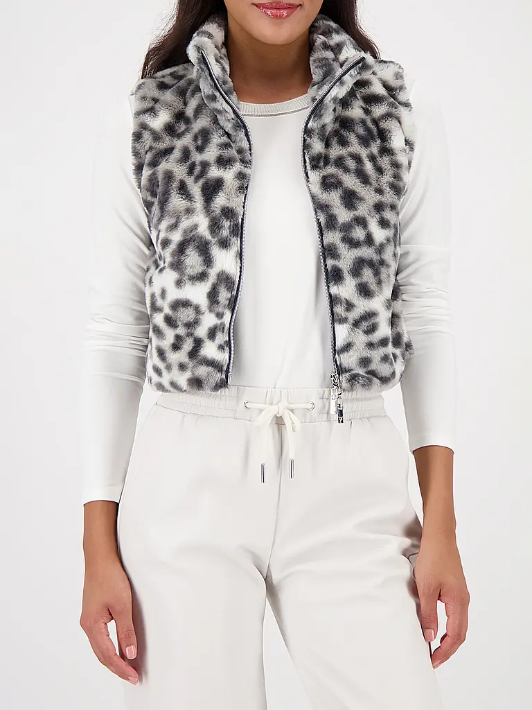 MONARI | Gilet aspect fourrure | Beige