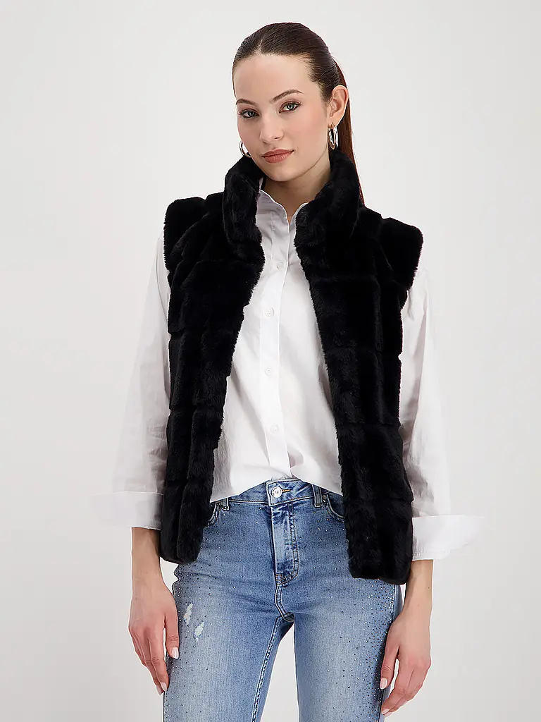 MONARI | Gilet aspect fourrure | 