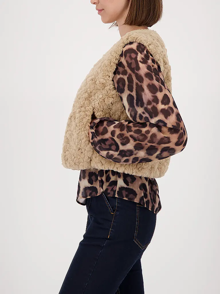 MONARI | Gilet aspect fourrure | 
