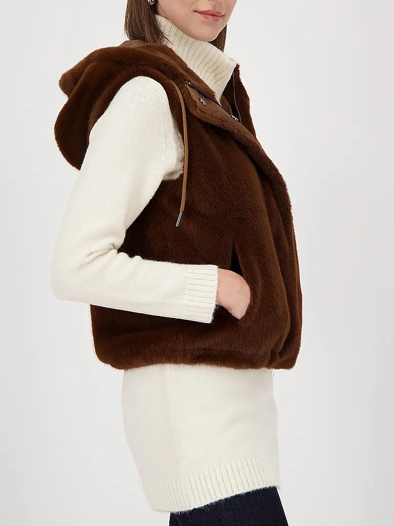 MONARI | Gilet aspect fourrure | 