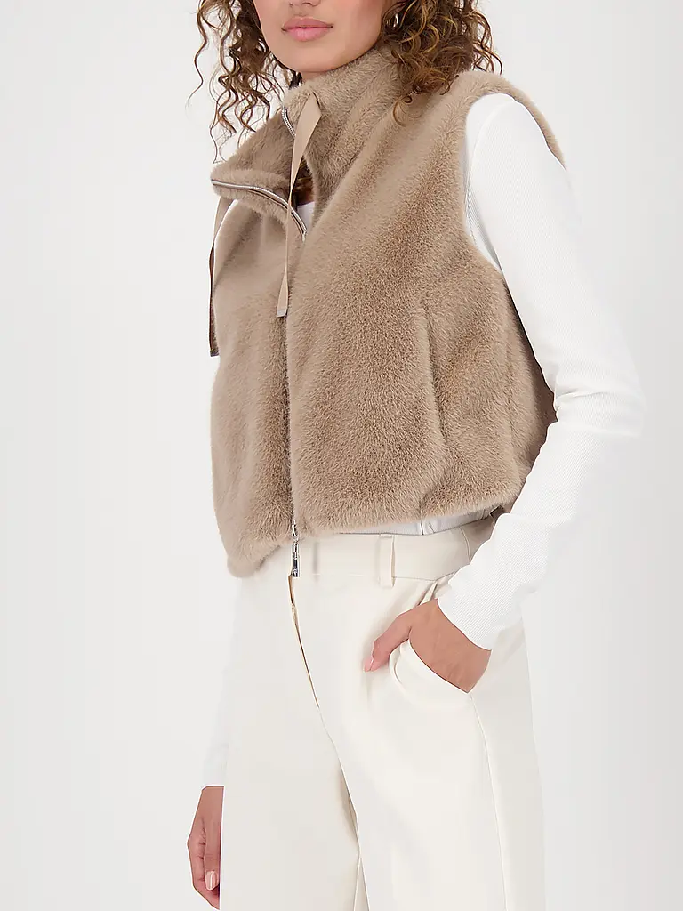 MONARI | Gilet aspect fourrure | 
