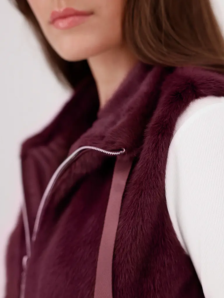 MONARI | Gilet aspect fourrure | 