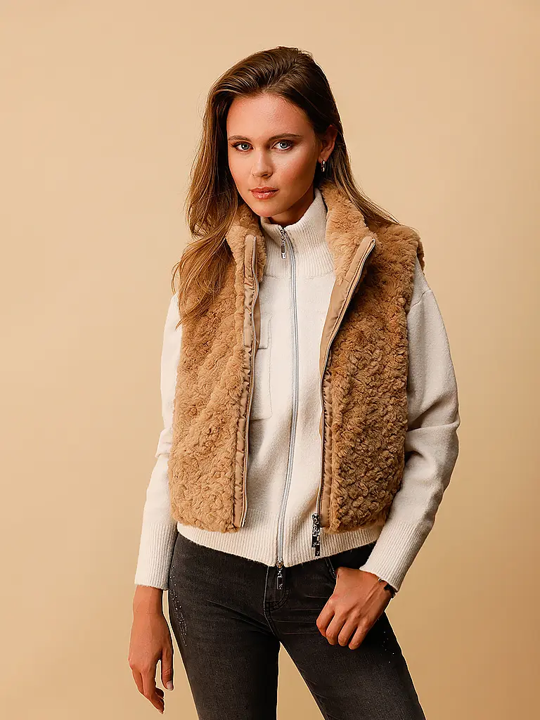 MONARI | Gilet aspect fourrure | 