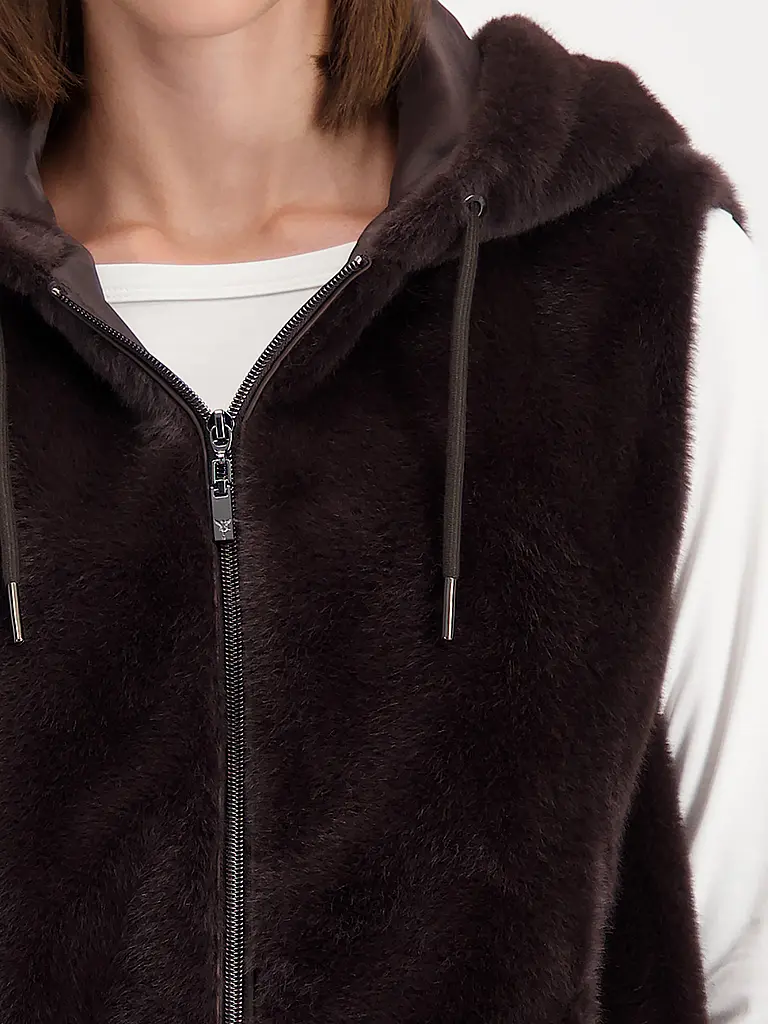 MONARI | Gilet aspect fourrure | 