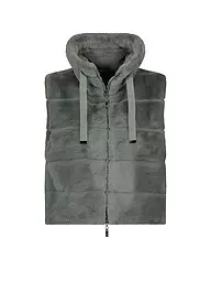 MONARI | Gilet en fausse fourrure | Gris