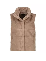 MONARI | Gilet en fausse fourrure | Camel