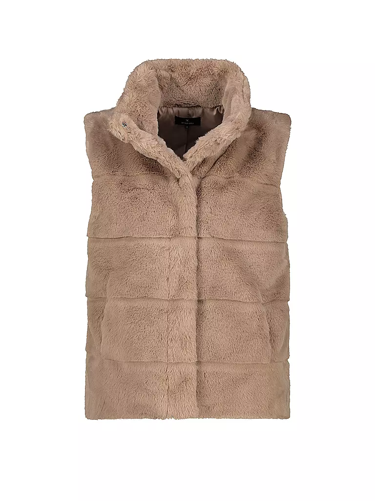 MONARI | Gilet en fausse fourrure | camel