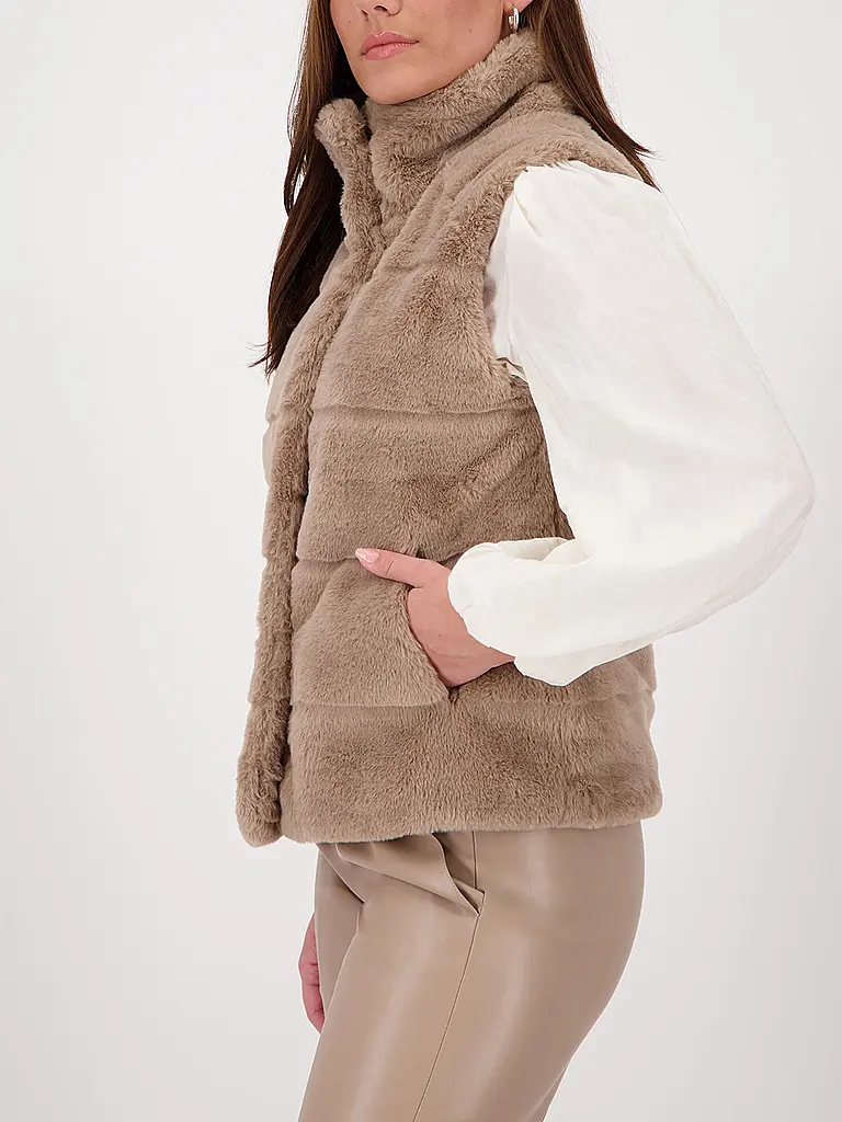 MONARI | Gilet en fausse fourrure | 