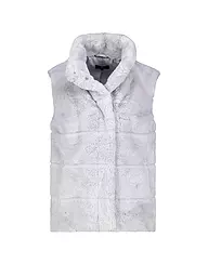MONARI | Gilet in Felloptik | Gris