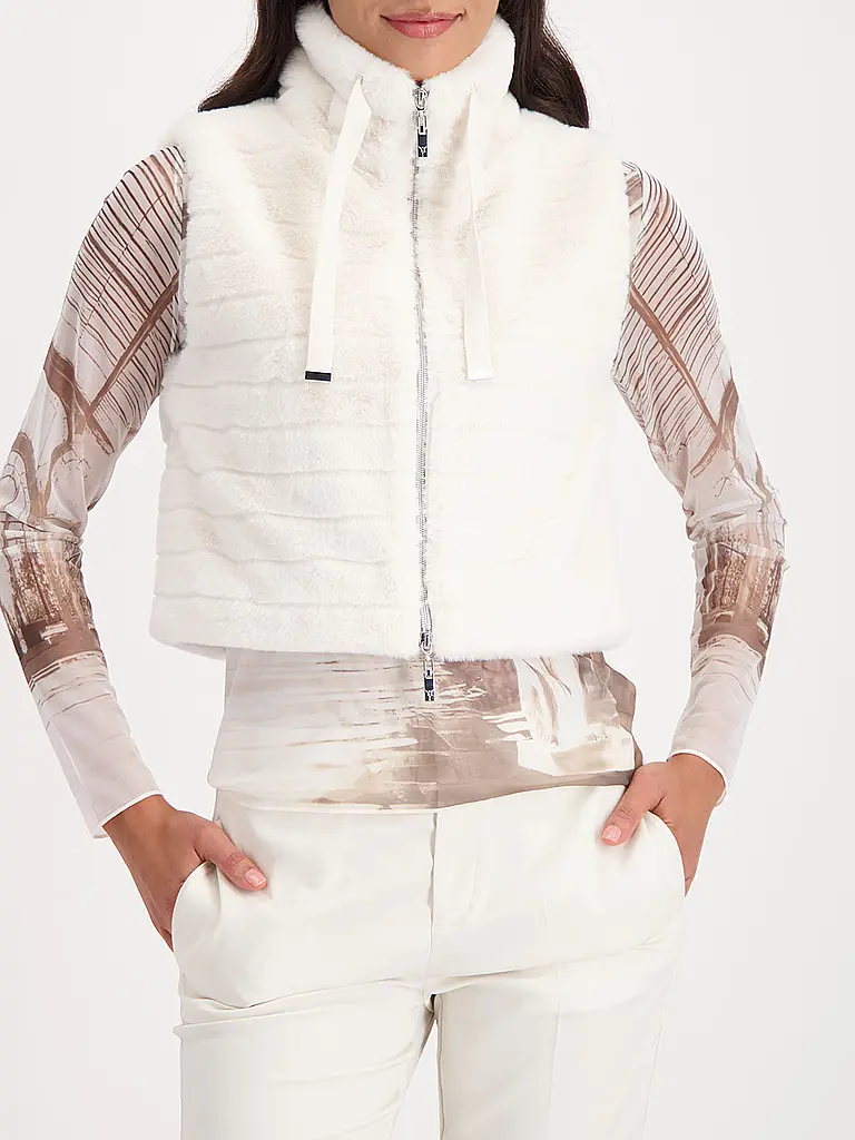 MONARI | Gilet in Felloptik | 