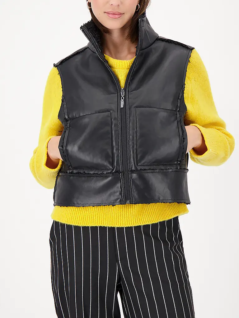 MONARI | Gilet réversible aspect fourrure | 