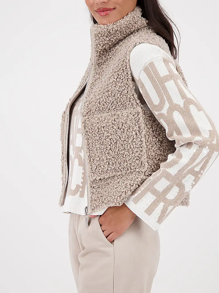 MONARI | Gilet réversible aspect fourrure | 