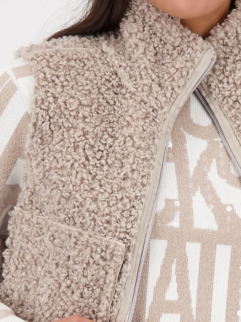 MONARI | Gilet réversible aspect fourrure | 