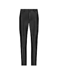 MONARI | Hose in Lederoptik  | Noir