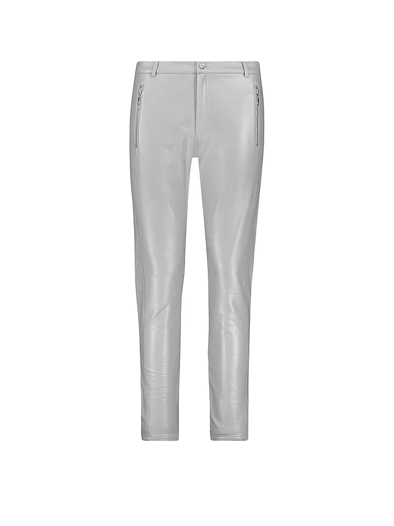 MONARI | Hose in Lederoptik 7/8 | Gris