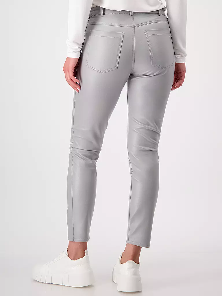 MONARI | Hose in Lederoptik 7/8 | Gris