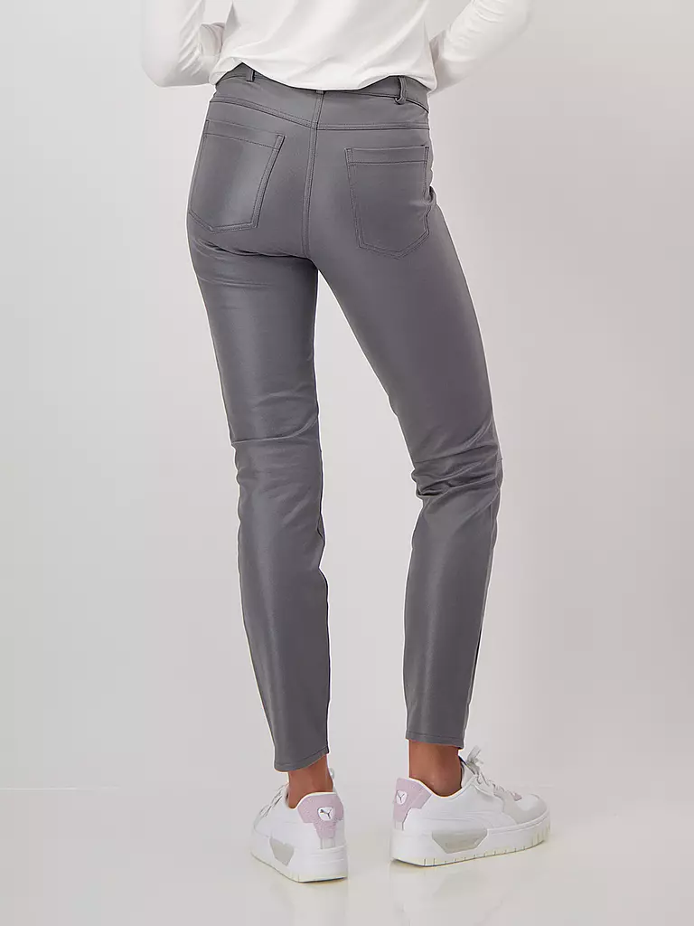 MONARI | Hose in Lederoptik | Gris