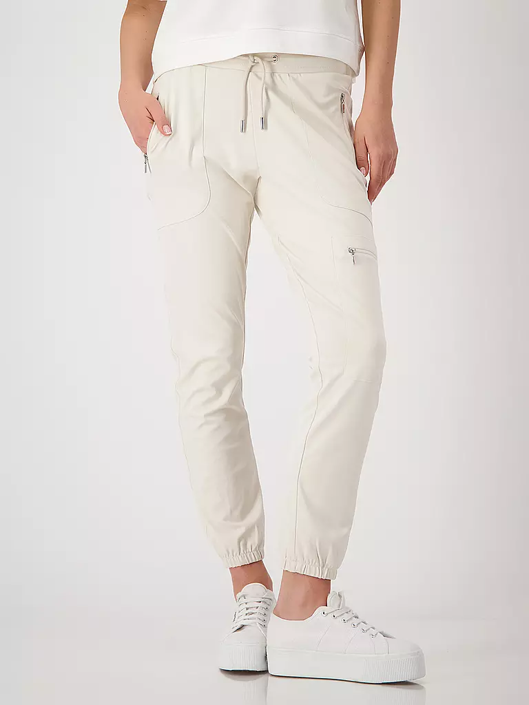 MONARI | Hose Jogging Fit  HAVANNA | creme