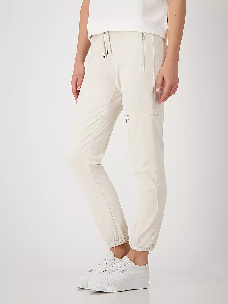 MONARI | Hose Jogging Fit  HAVANNA | creme