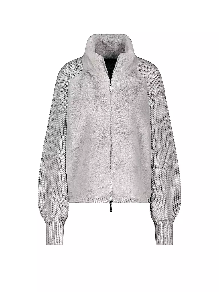 MONARI | Jacke in Felloptik  | Gris clair