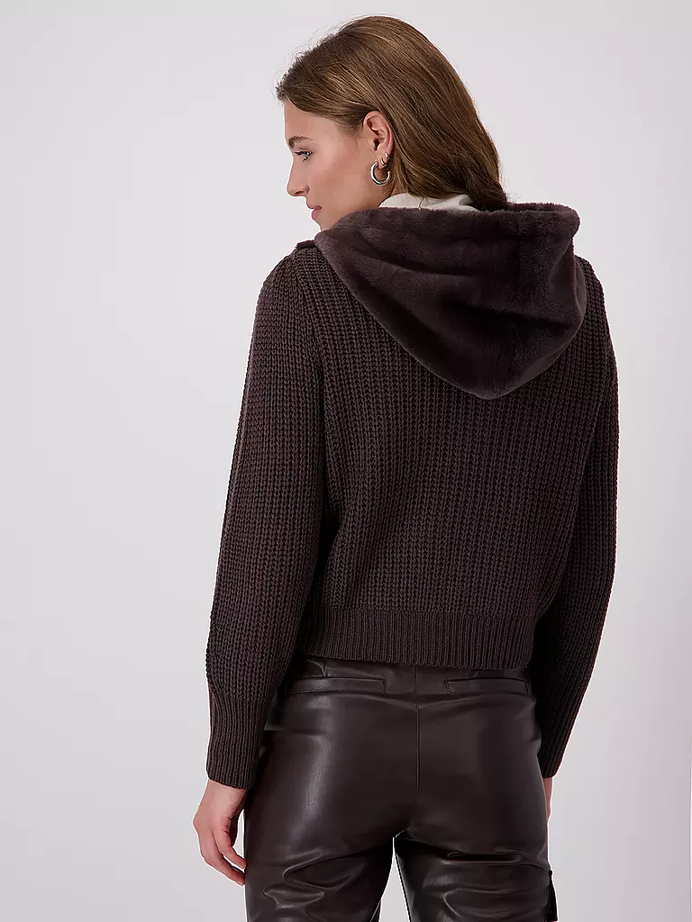 MONARI | Jacke in Felloptik  | Marron