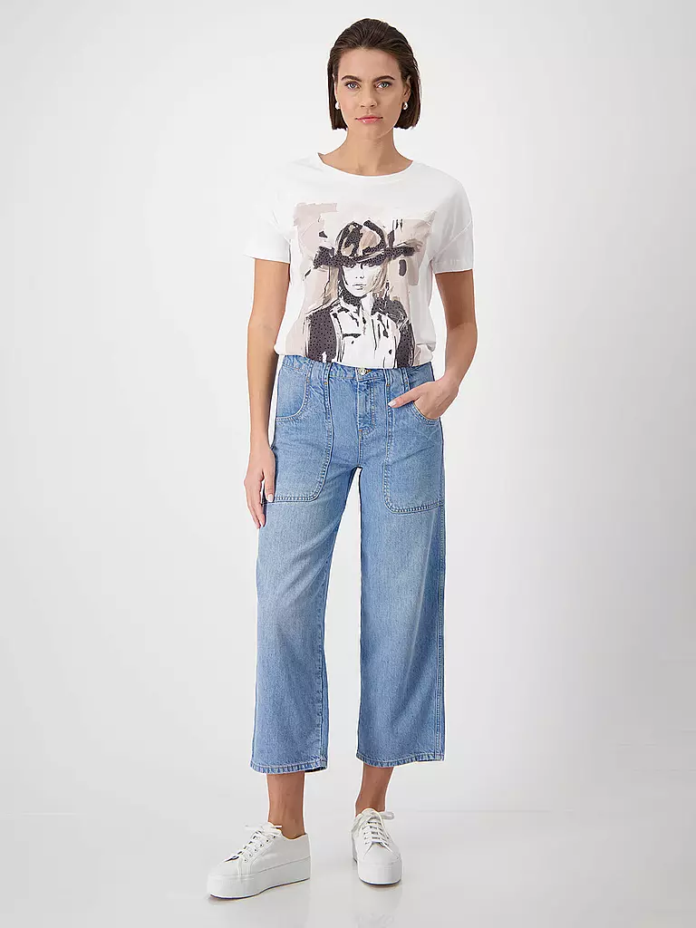 MONARI | Jeans coupe droite 7/8 | blau