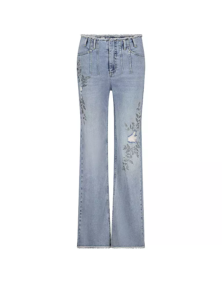 MONARI | Jeans Coupe Large | Bleu