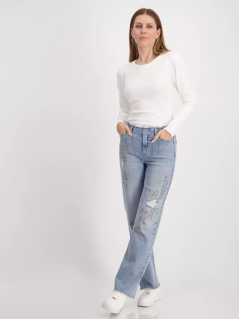 MONARI | Jeans Coupe Large | Bleu