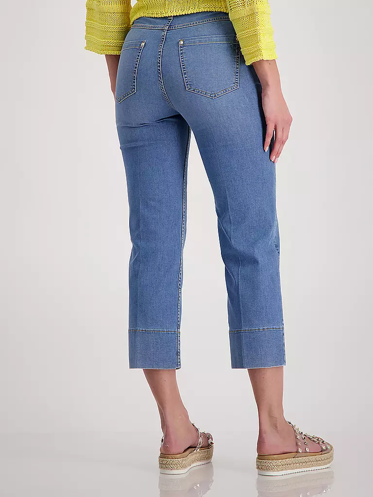 MONARI | Jeans Flared Fit 3/4  | Bleu