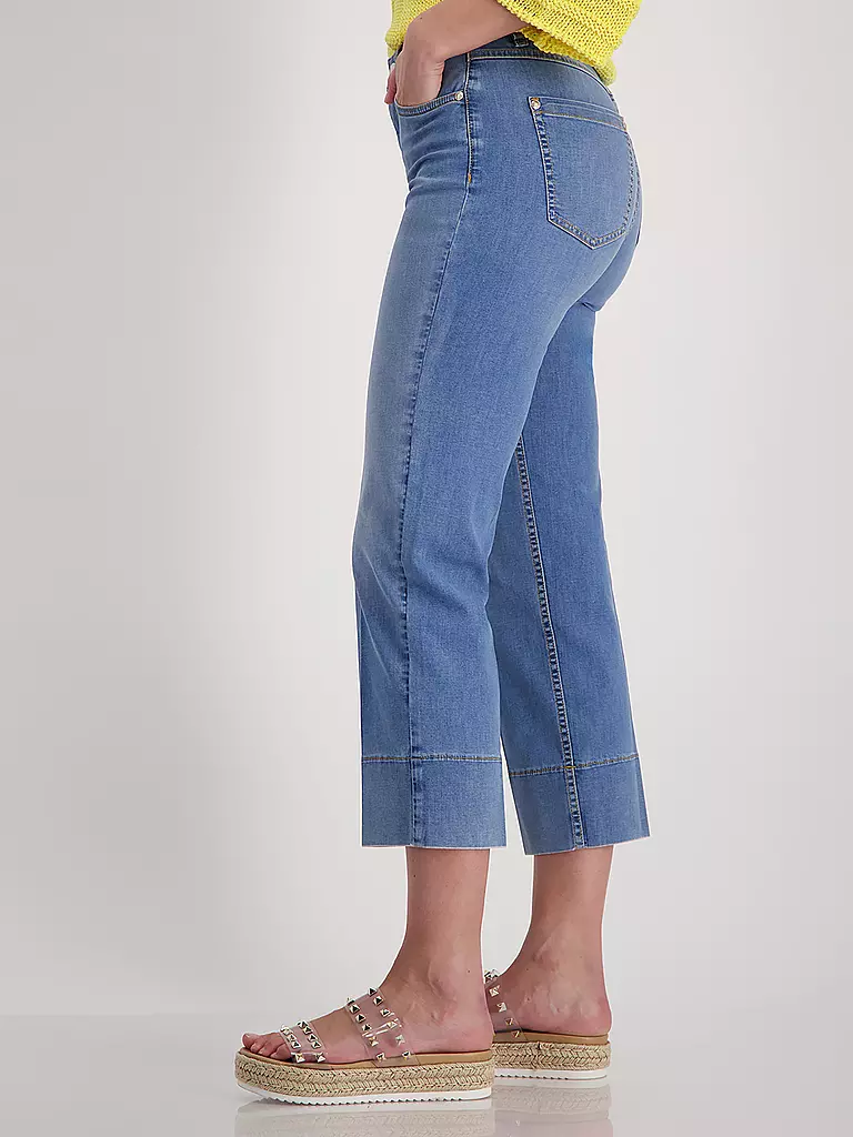 MONARI | Jeans Flared Fit 3/4  | Bleu