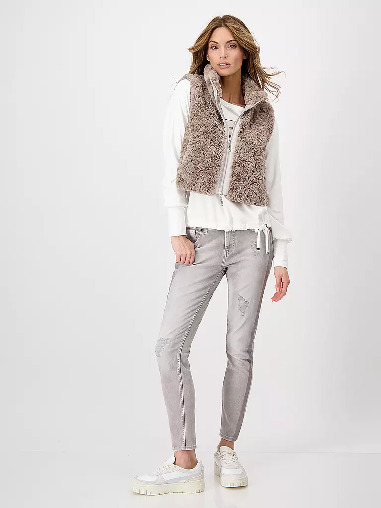 MONARI | Jeans Slim Fit | Crème