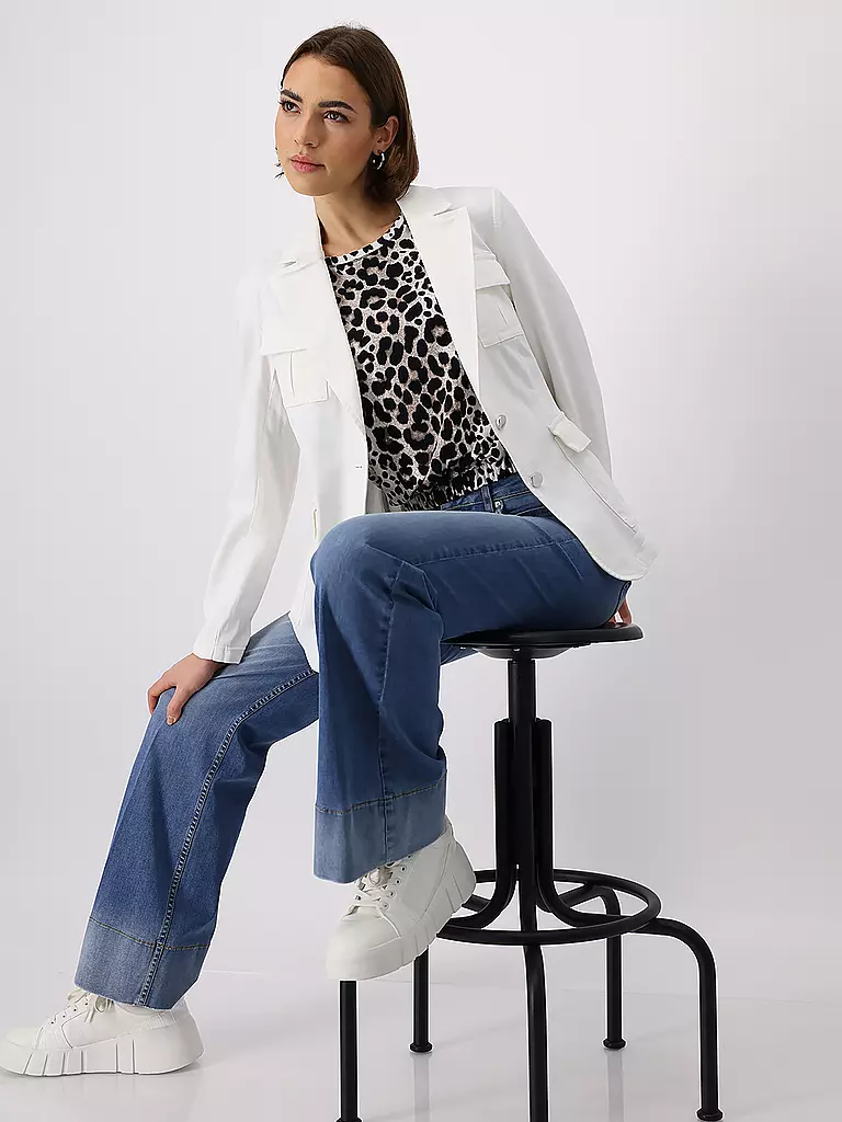 MONARI | Jerseyblazer  | Crème