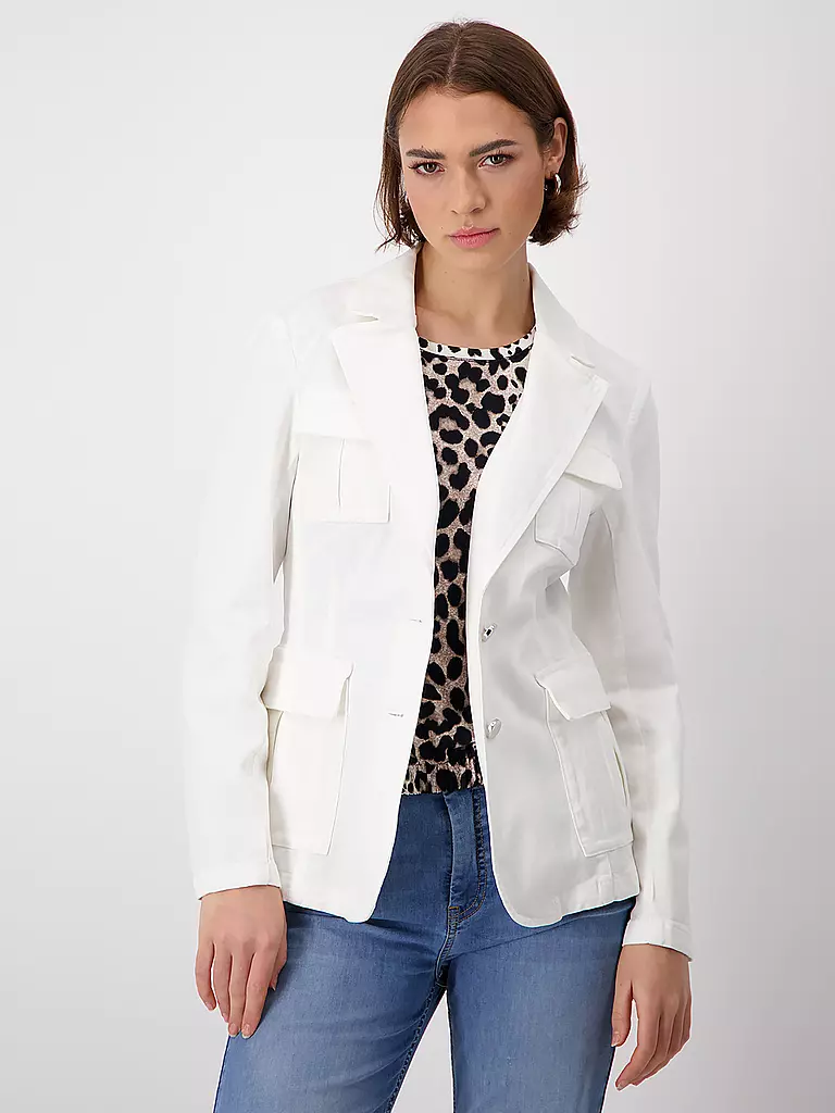 MONARI | Jerseyblazer  | Crème