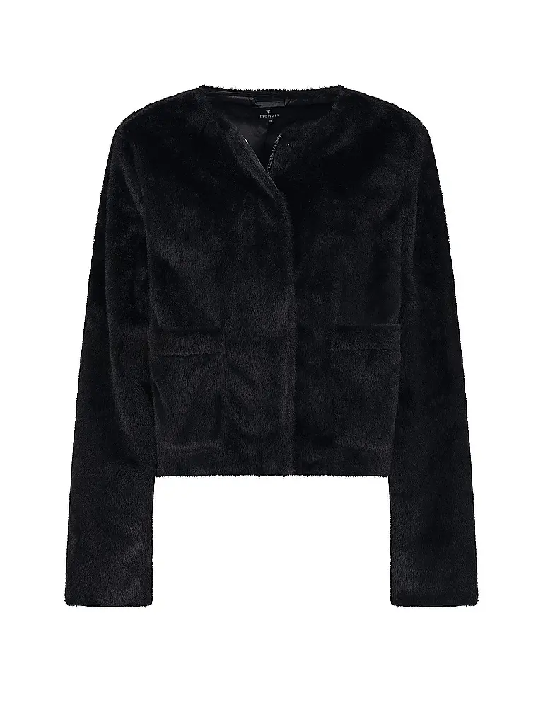 MONARI | Kunstfelljacke | Noir