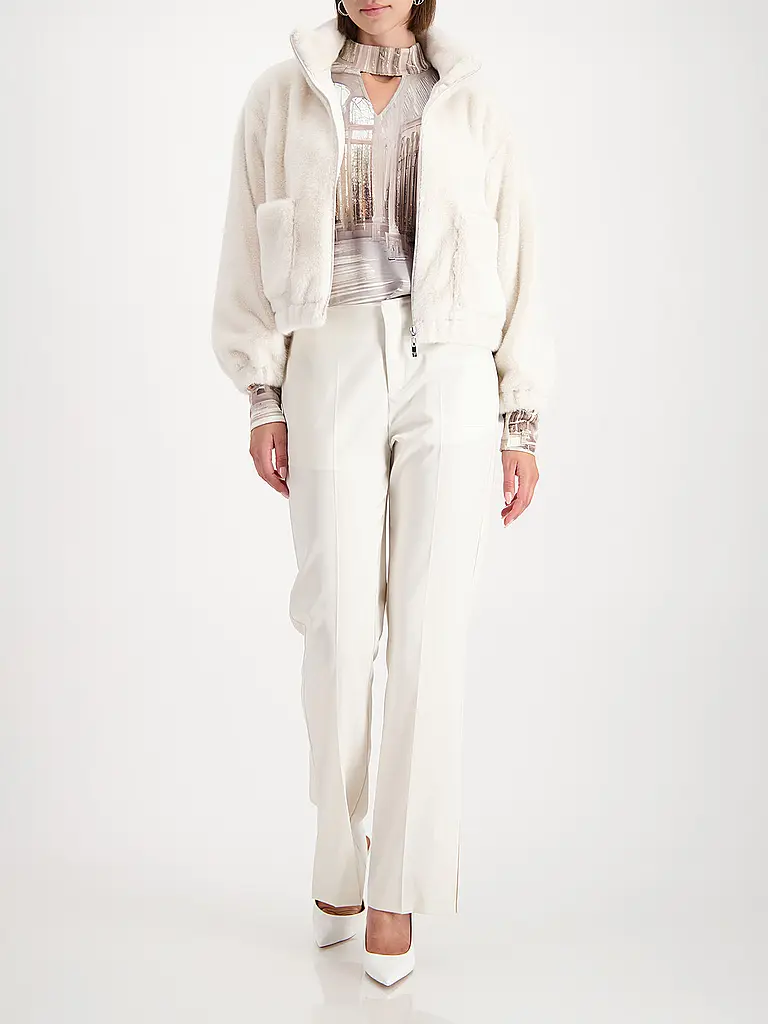 MONARI | Kunstfelljacke | Beige