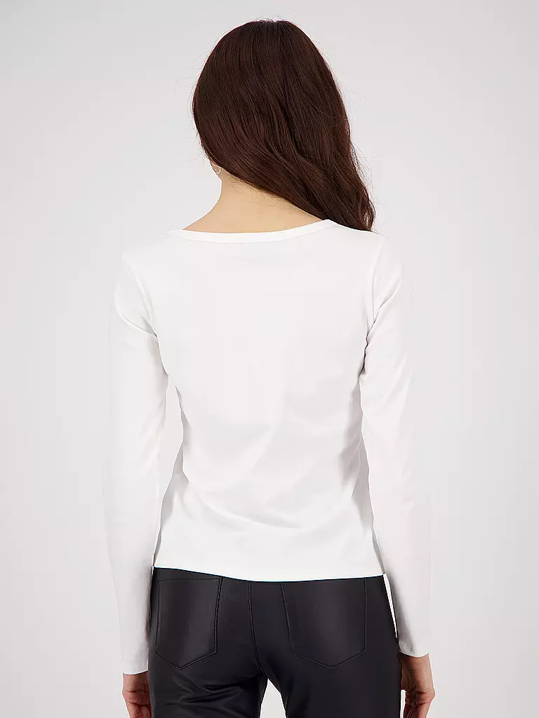 MONARI | Langarmshirt
Marque : MONARI
Couleur : crème
Catégories : Mode,Femme
Tags : Grandes tailles

Longueur des manches : Manches longues
Encolure : Col rond
Matière : Jersey,Coton
Motif : Wording
Coupe (vêtements d'extérieur) : Slim
Détails : Strass | 