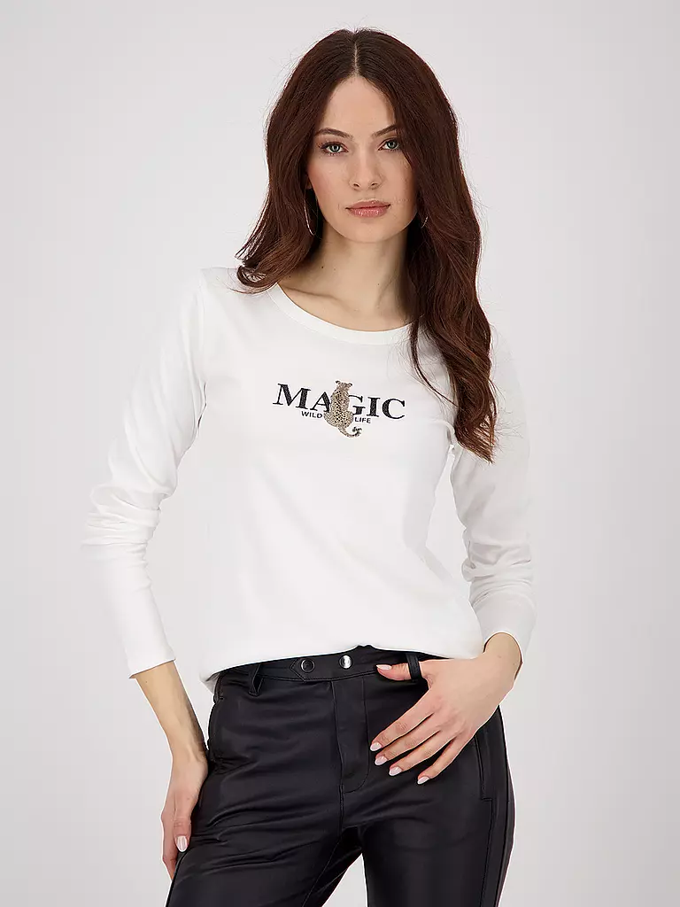 MONARI | Langarmshirt
Marque : MONARI
Couleur : crème
Catégories : Mode,Femme
Tags : Grandes tailles

Longueur des manches : Manches longues
Encolure : Col rond
Matière : Jersey,Coton
Motif : Wording
Coupe (vêtements d'extérieur) : Slim
Détails : Strass | 