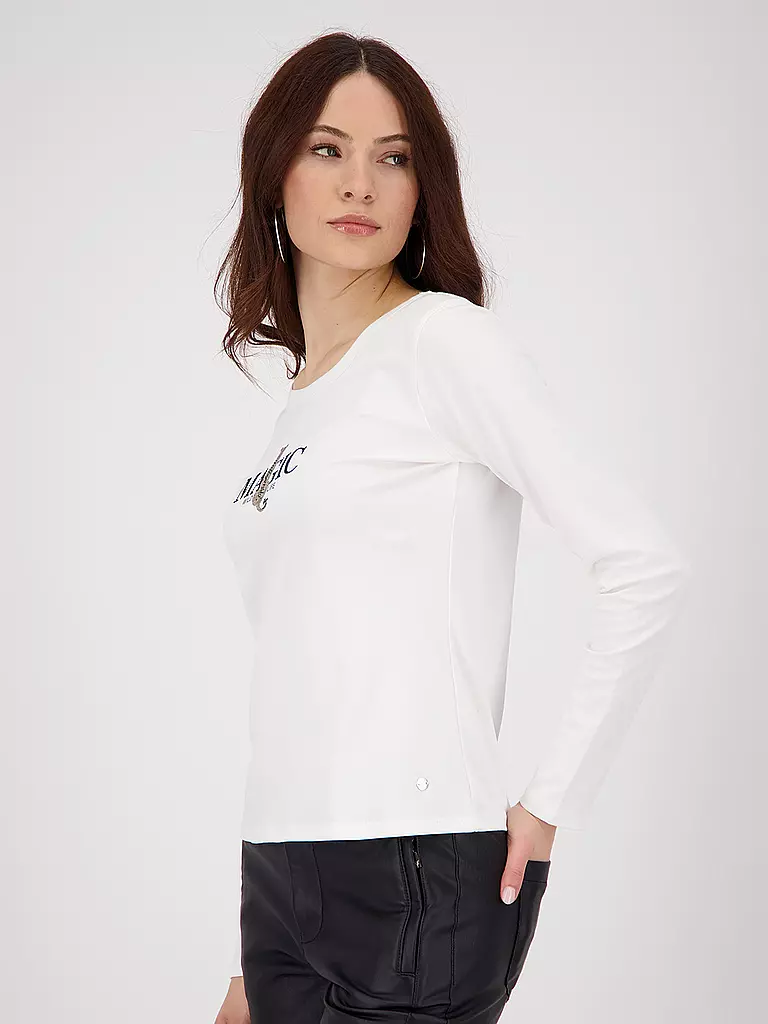 MONARI | Langarmshirt
Marque : MONARI
Couleur : crème
Catégories : Mode,Femme
Tags : Grandes tailles

Longueur des manches : Manches longues
Encolure : Col rond
Matière : Jersey,Coton
Motif : Wording
Coupe (vêtements d'extérieur) : Slim
Détails : Strass | 