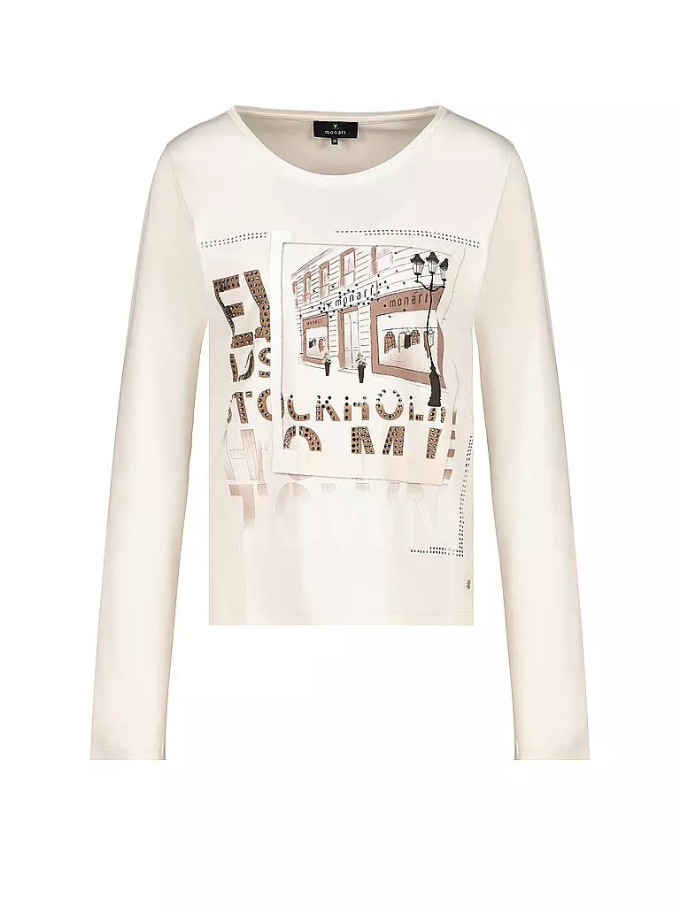 MONARI | Langarmshirt | Crème